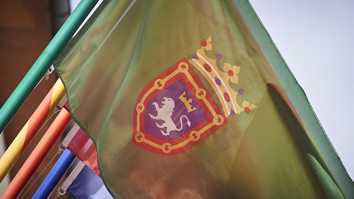 Orientar Disminución Virgen Los orígenes de la bandera de Pamplona: ¿Por qué cambió de azul a verde?